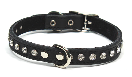 DOGUE Leather Glamour Dog Collar