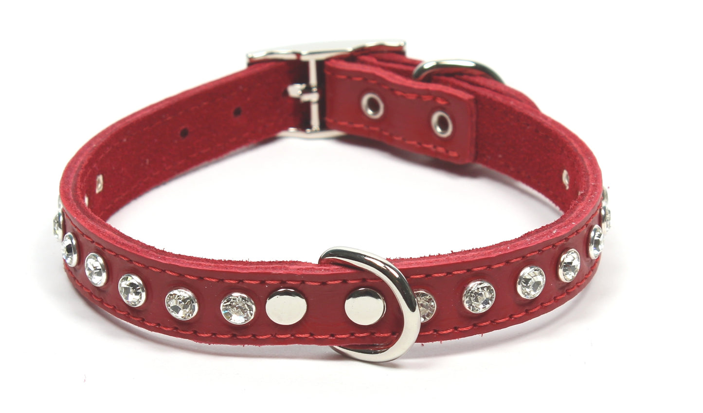DOGUE Leather Glamour Dog Collar
